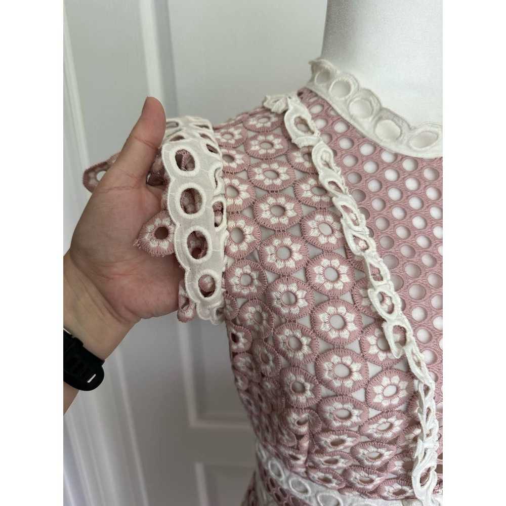 SEA NEW YORK Josie Crocheted Lace Dress in Blush … - image 3