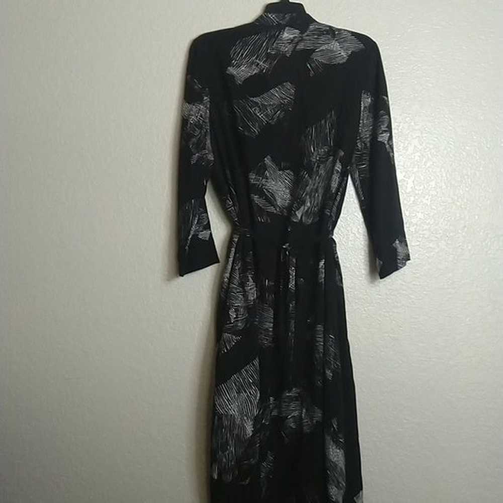 raquel allegra black dress with grey print elasti… - image 7
