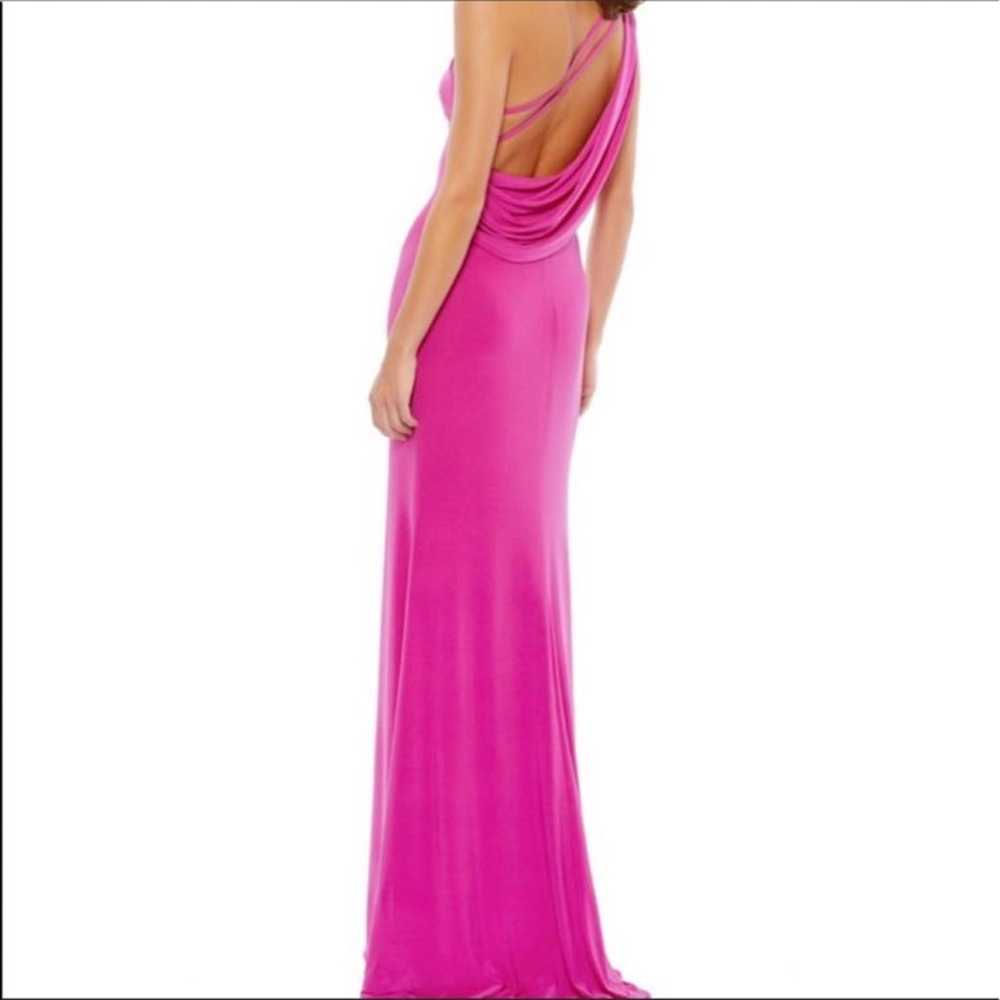 Mac Duggal 26512 Pink Back Drape Gown 6 FLAW - image 1