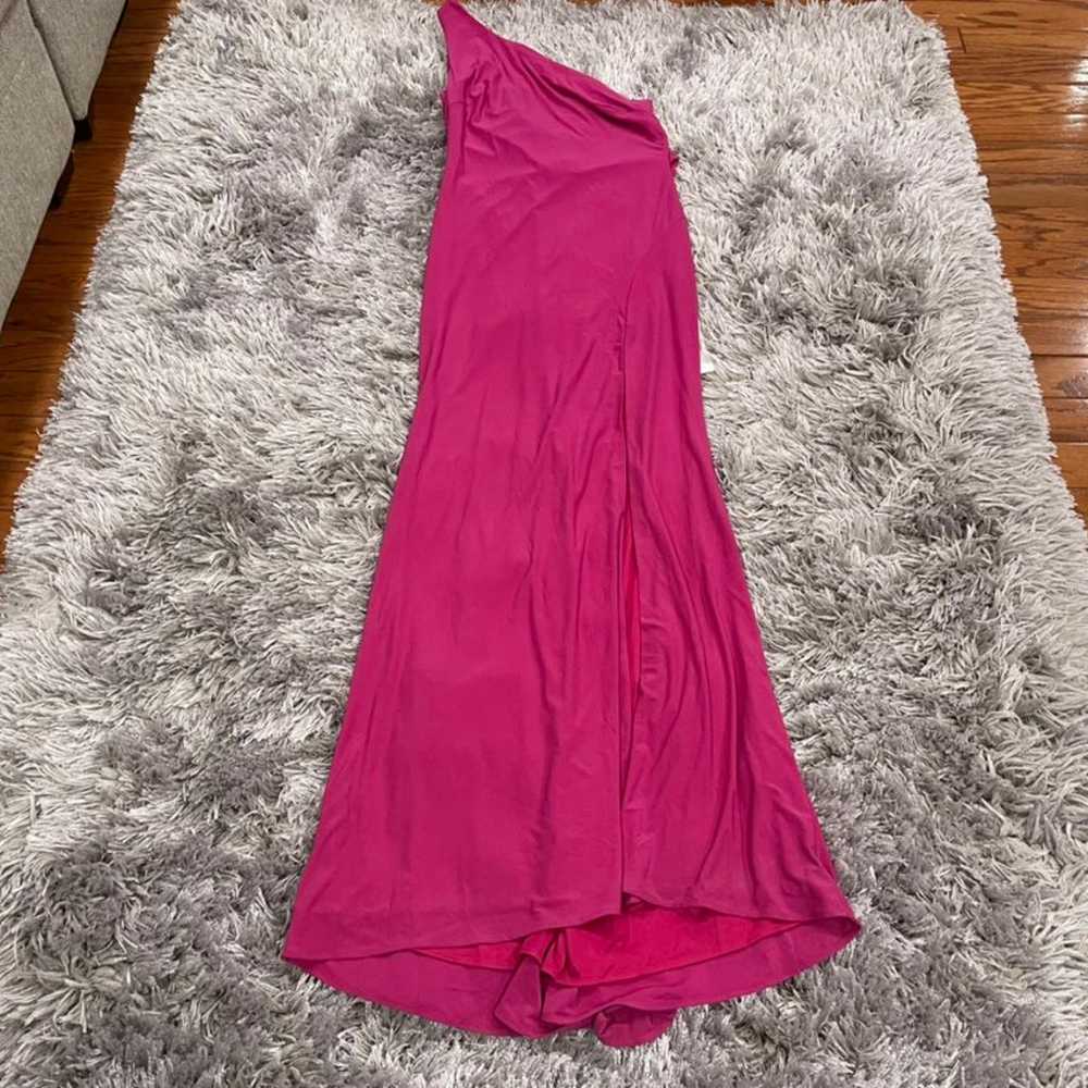 Mac Duggal 26512 Pink Back Drape Gown 6 FLAW - image 2