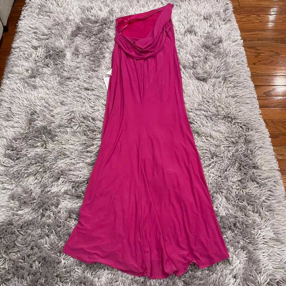 Mac Duggal 26512 Pink Back Drape Gown 6 FLAW - image 5