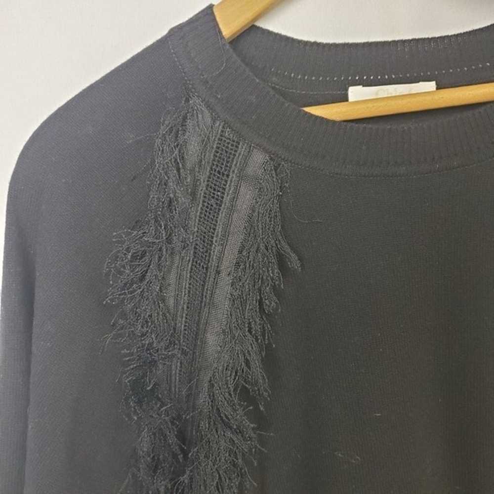 Chloe cashmere fringe sweater dress - image 2