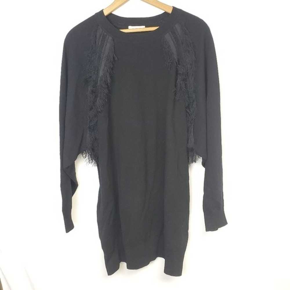 Chloe cashmere fringe sweater dress - image 3