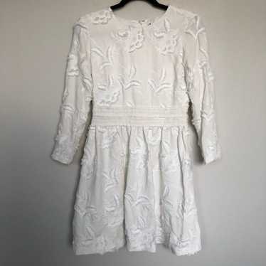 Club Monaco white lace dress embroidery