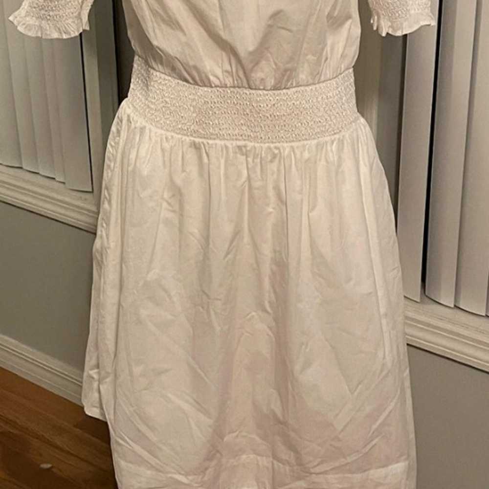 Dresswhite smocked dress size medium - image 2