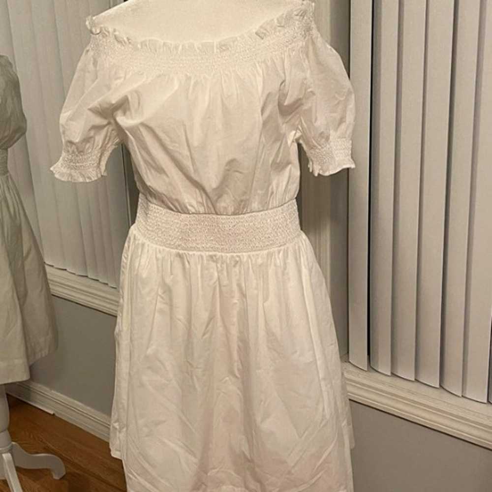 Dresswhite smocked dress size medium - image 5