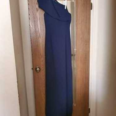 Blue One Shoulder Dress - image 1