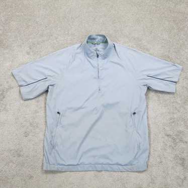 Adidas Mens 3/4 Zip Up Sweatshirt Short Sleeve Mo… - image 1