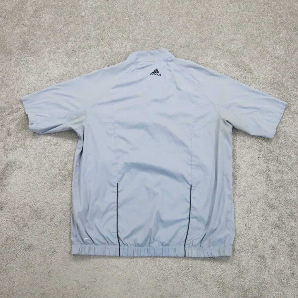 Adidas Mens 3/4 Zip Up Sweatshirt Short Sleeve Mo… - image 2
