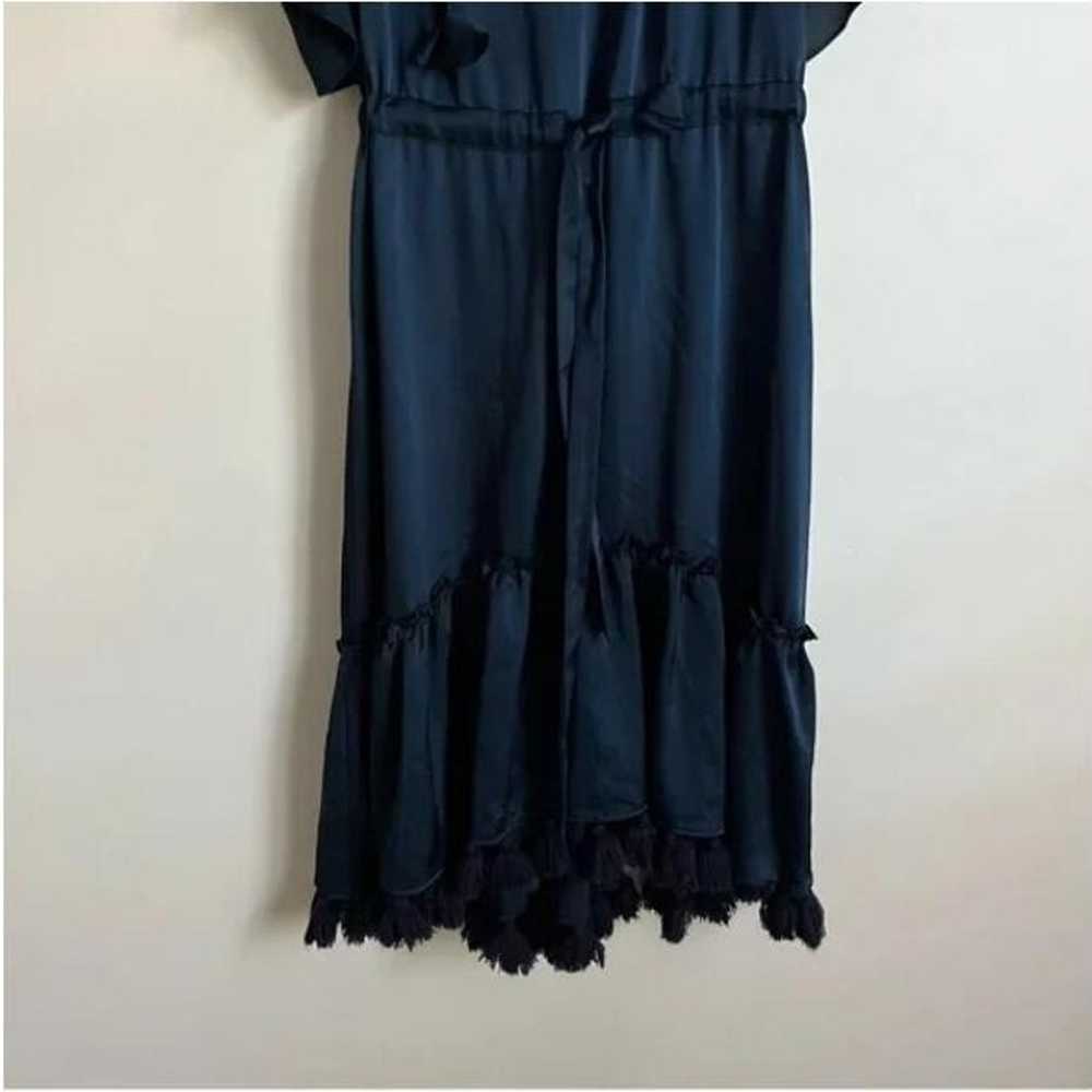 MISA Blue Lenora Tasseled Midi Dress - image 7