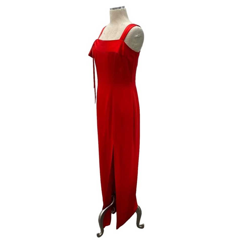 Vintage Della Roufogali Niteline Red Gown With Sl… - image 2