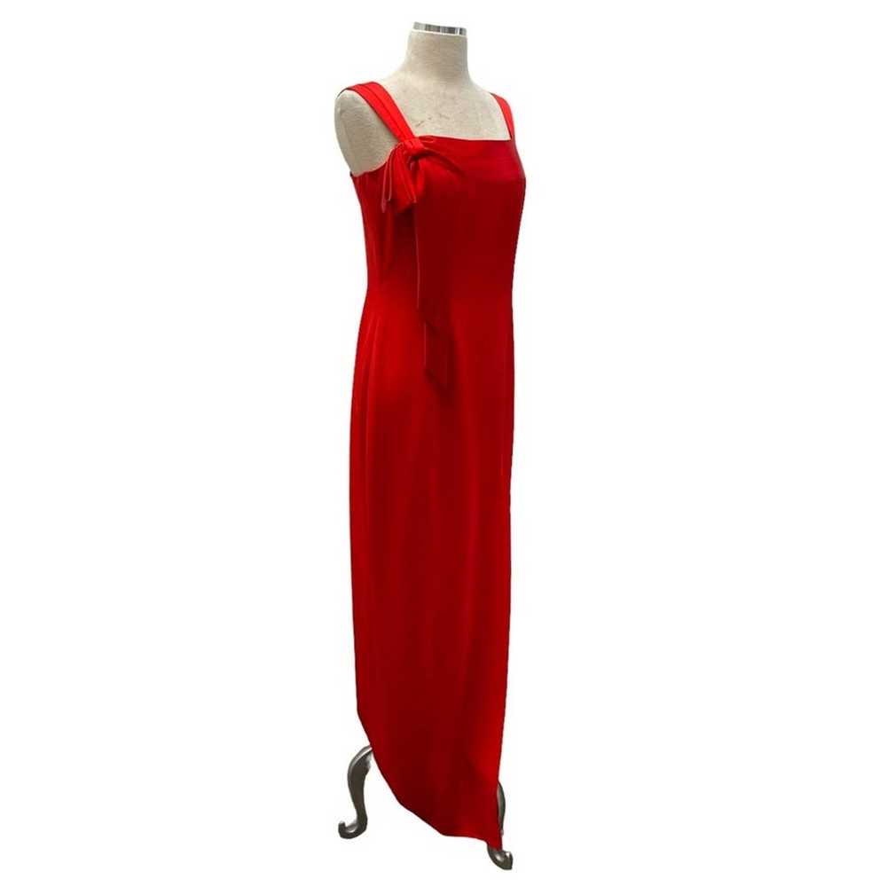 Vintage Della Roufogali Niteline Red Gown With Sl… - image 3