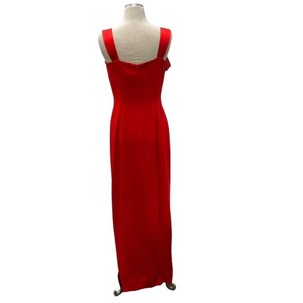 Vintage Della Roufogali Niteline Red Gown With Sl… - image 4