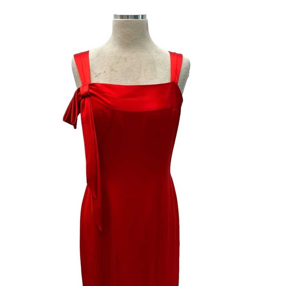 Vintage Della Roufogali Niteline Red Gown With Sl… - image 5