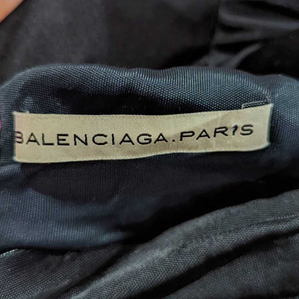 Balenciaga Wool Sheath Mini Dress with Pockets Si… - image 4