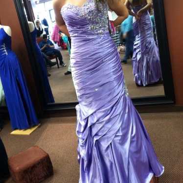 Jovani Lilac Mermaid Prom Dress