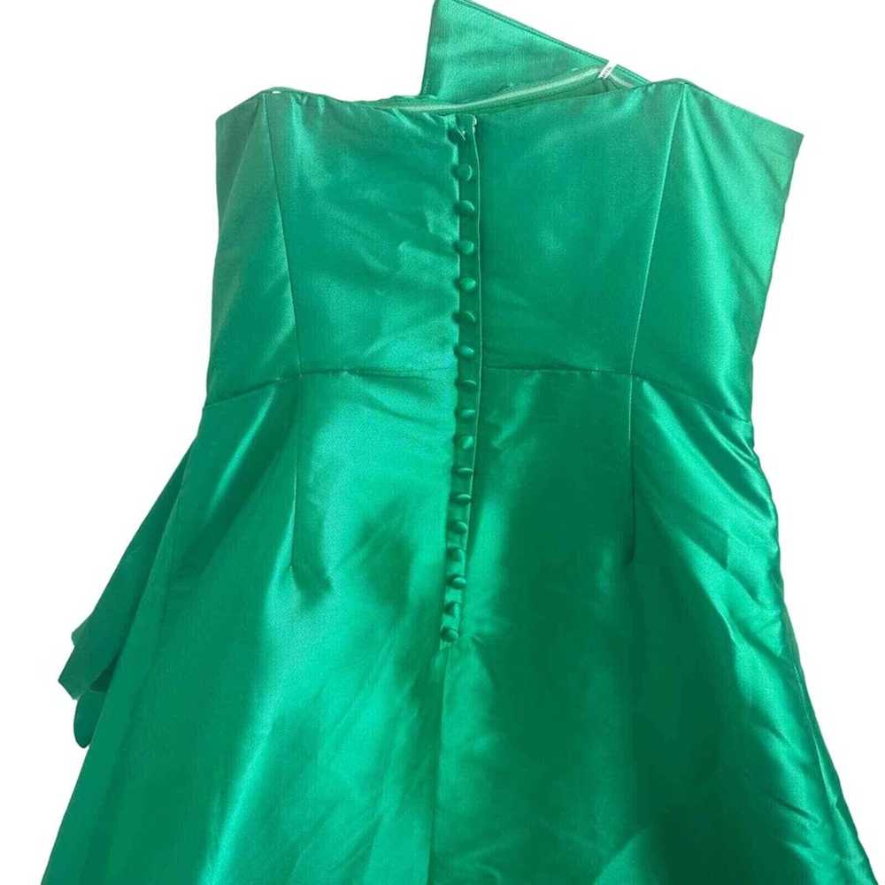 Elliatt Evening Gown Green Protea Strapless Asymm… - image 12