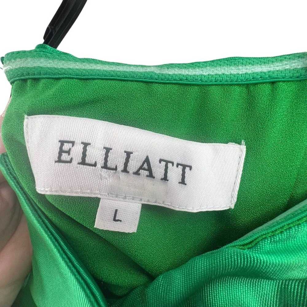 Elliatt Evening Gown Green Protea Strapless Asymm… - image 8