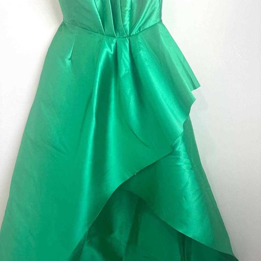 Elliatt Evening Gown Green Protea Strapless Asymm… - image 9