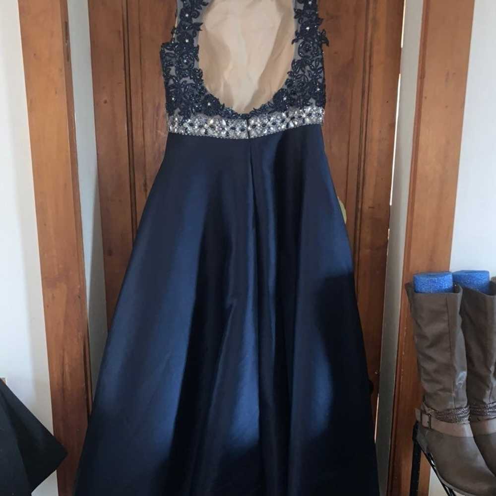 Prom Dress Navy Blue Abby Paris size 14 - image 4