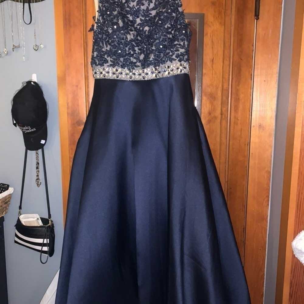 Prom Dress Navy Blue Abby Paris size 14 - image 5