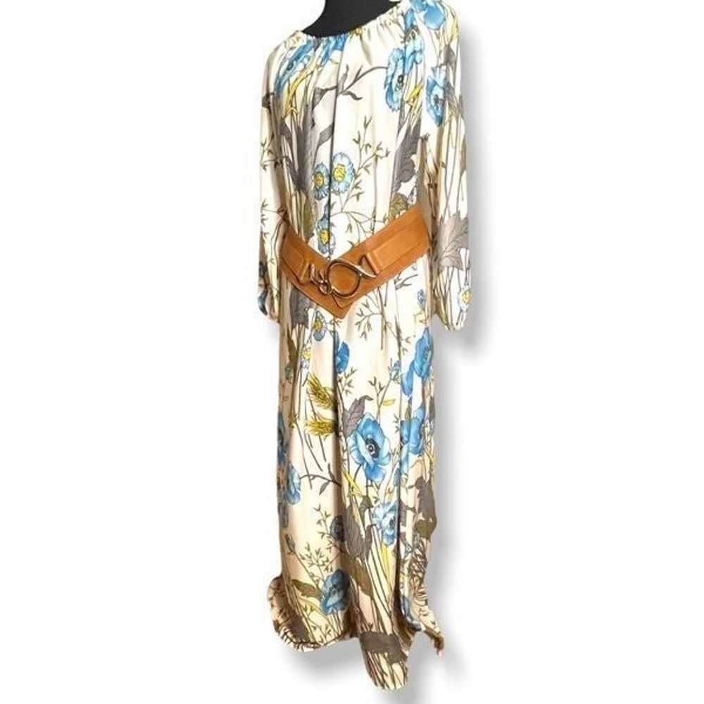 Vintage Floral 60s Mumu Style Dress - image 5