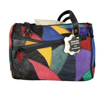 Vintage Patchwork Pattern  Leather Womens Purse B… - image 1
