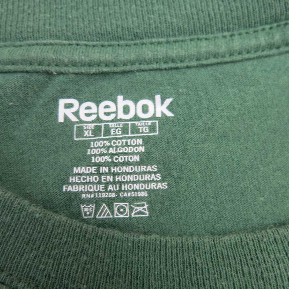 Reebok Shirt Mens X Large Green Crew Neck Graphic… - image 5