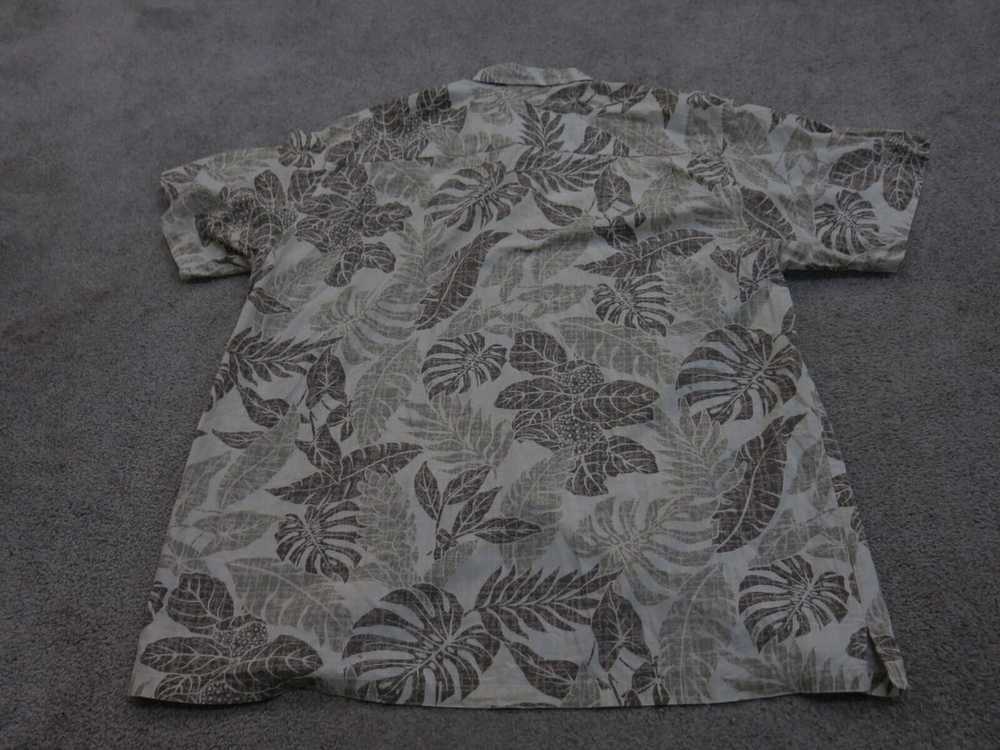 Columbia Shirt Mens XL Green Brown Leaf Print Sho… - image 2