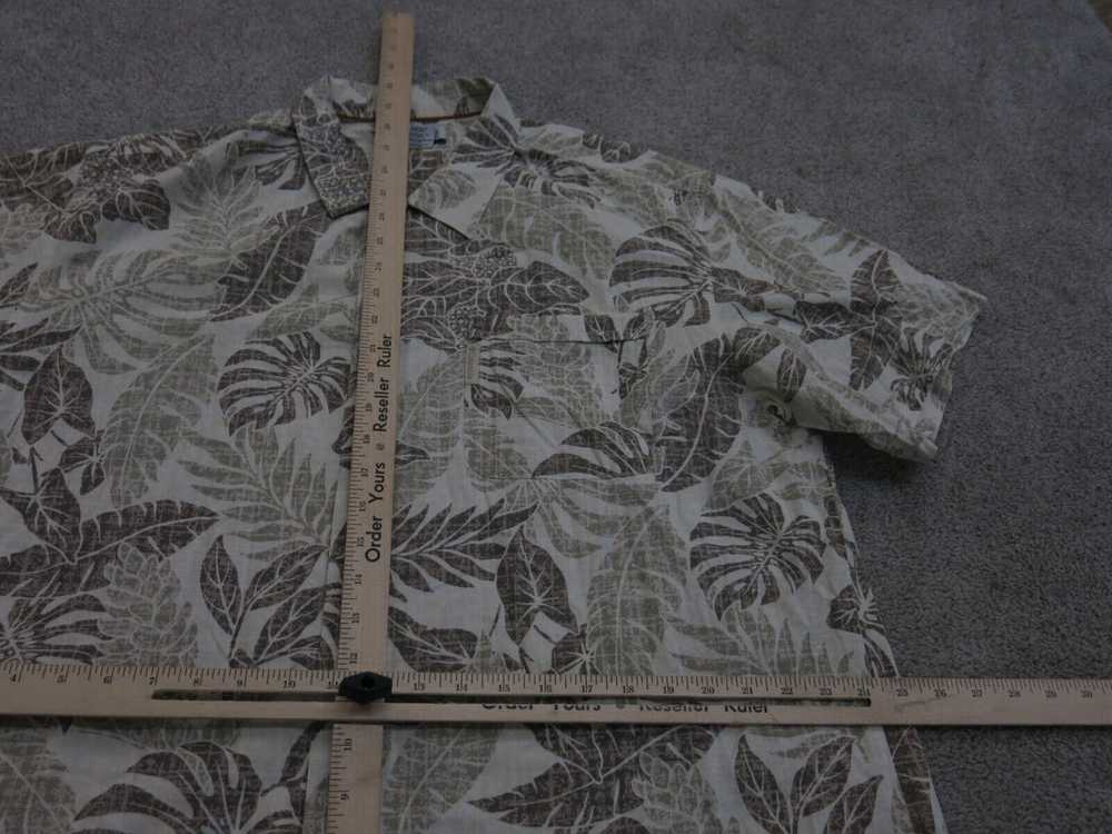 Columbia Shirt Mens XL Green Brown Leaf Print Sho… - image 3