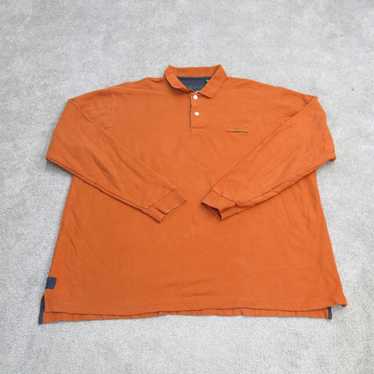 Orvis VINTAGE Fishing Cotton Orange Embroidered Rugby Polo Shirt Men's Size  XL Premium Activewear Gorpcore Dad Gift 