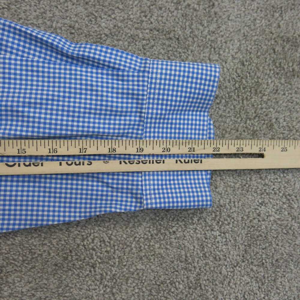 Vintage Orvis Mens Gingham Button Down Shirt Long… - image 4