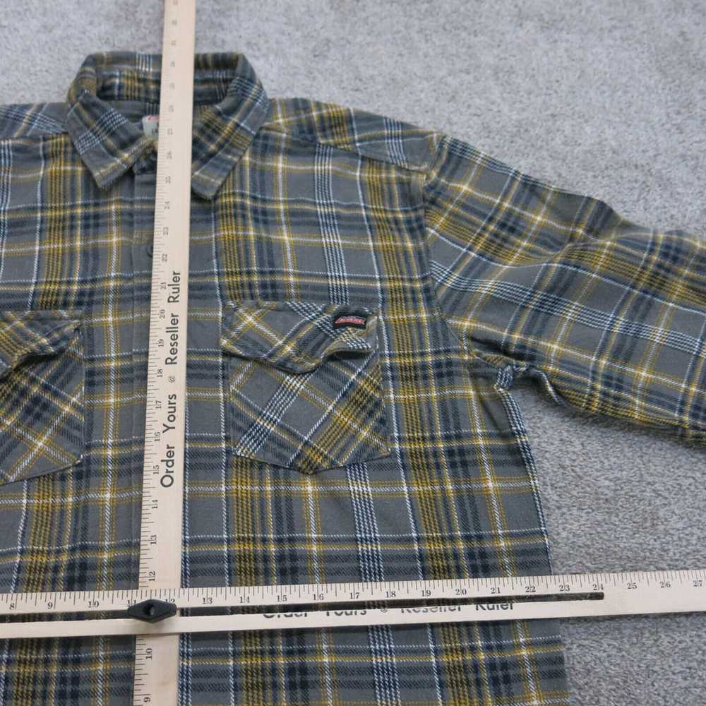 Dickies Mens Plaid Button Up Shirt Long Sleeve 10… - image 3