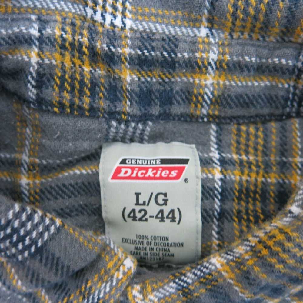 Dickies Mens Plaid Button Up Shirt Long Sleeve 10… - image 5