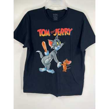 Hanna Barbara Tom And Jerry Men's T Shirt XXL Bla… - image 1