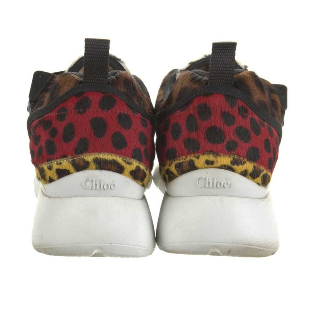 Chloé Sonnie leather trainers - image 2