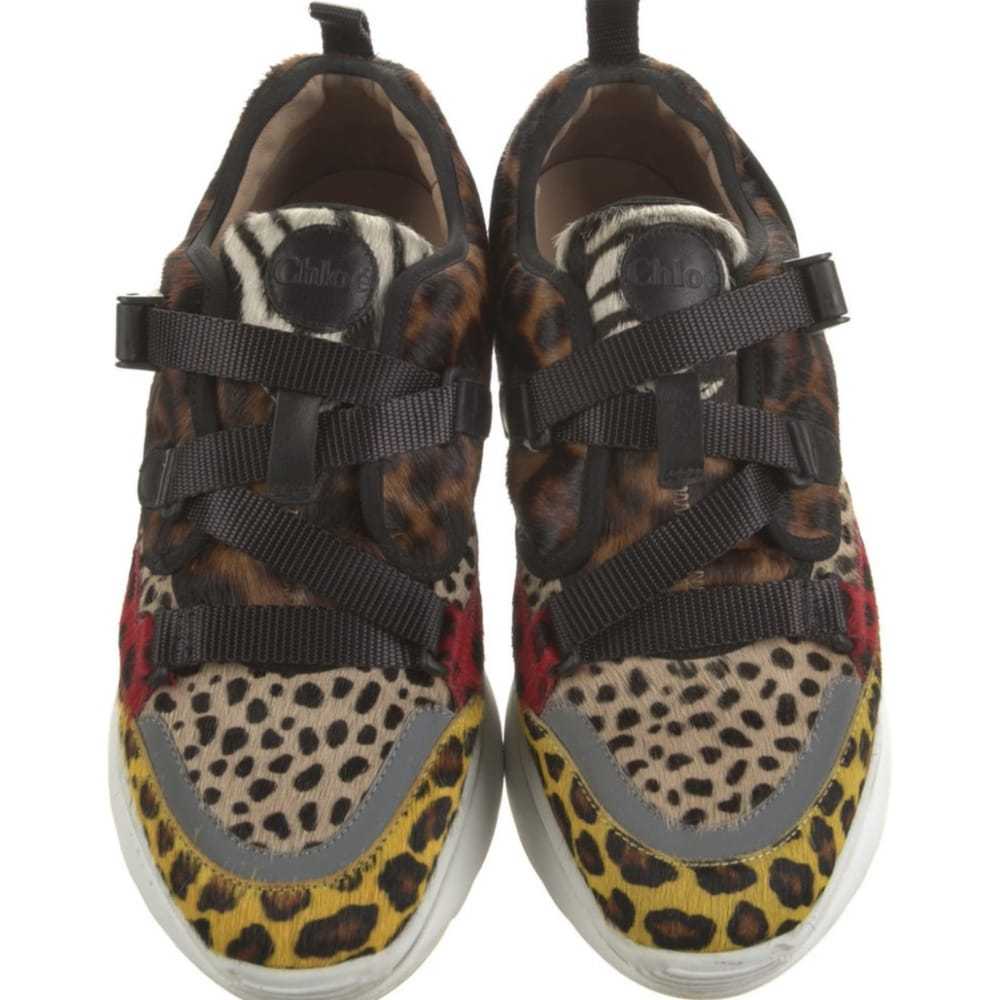 Chloé Sonnie leather trainers - image 3