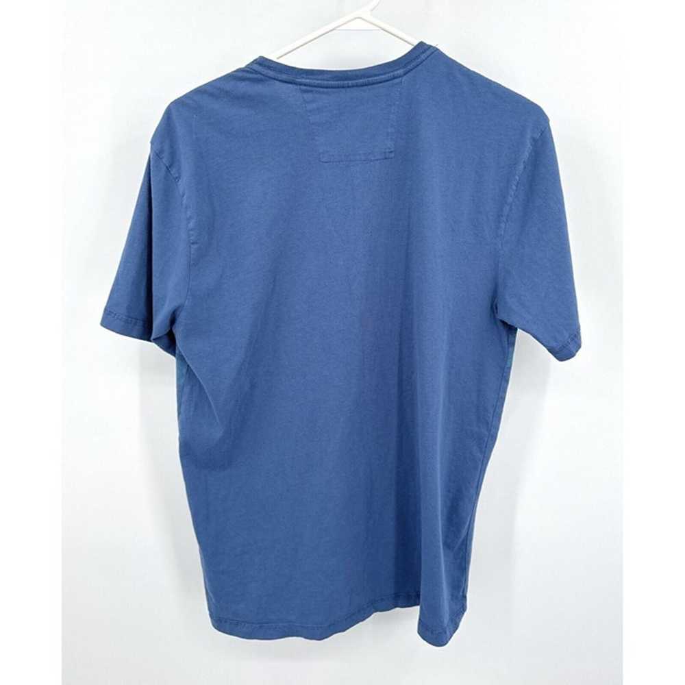 Johnnie-O Blue Striped Pocket T-Shirt Mens Sz S - image 3