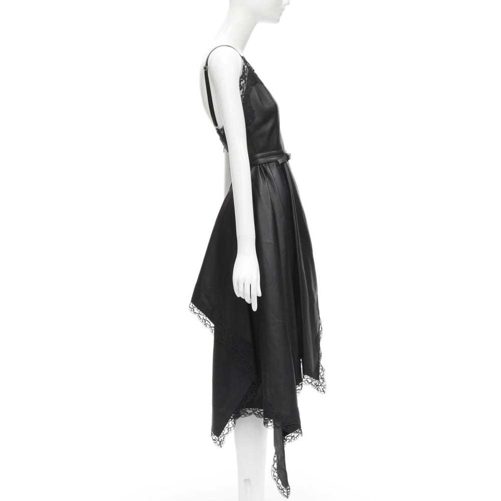 Alexander McQueen Leather mid-length dress - image 4