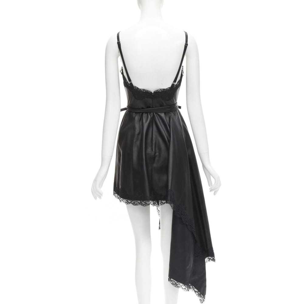 Alexander McQueen Leather mid-length dress - image 5