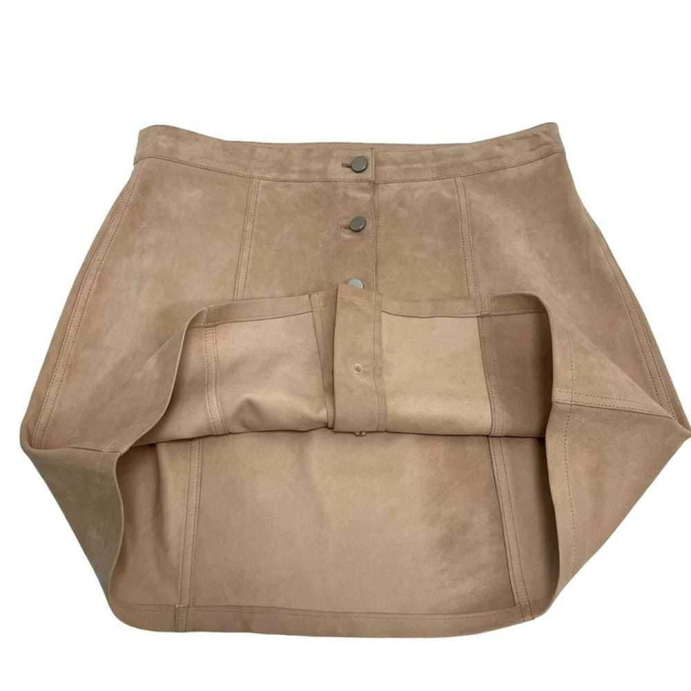 Theory Leather mini skirt - image 4