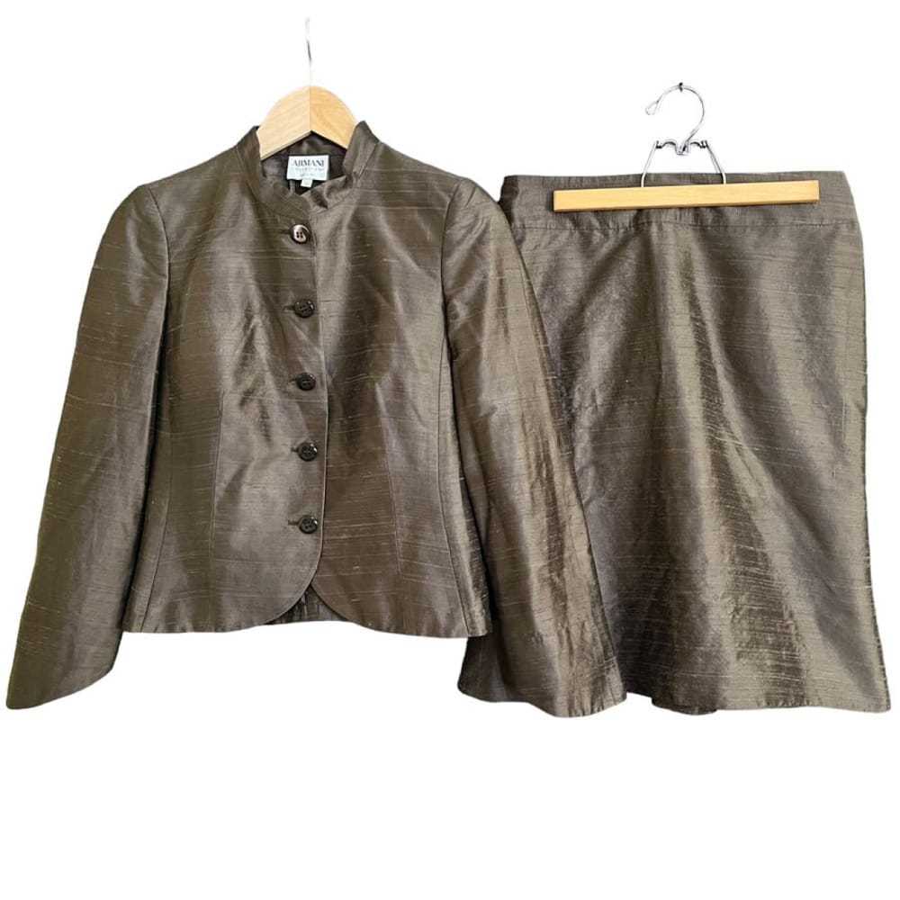 Armani Collezioni Silk skirt suit - image 10