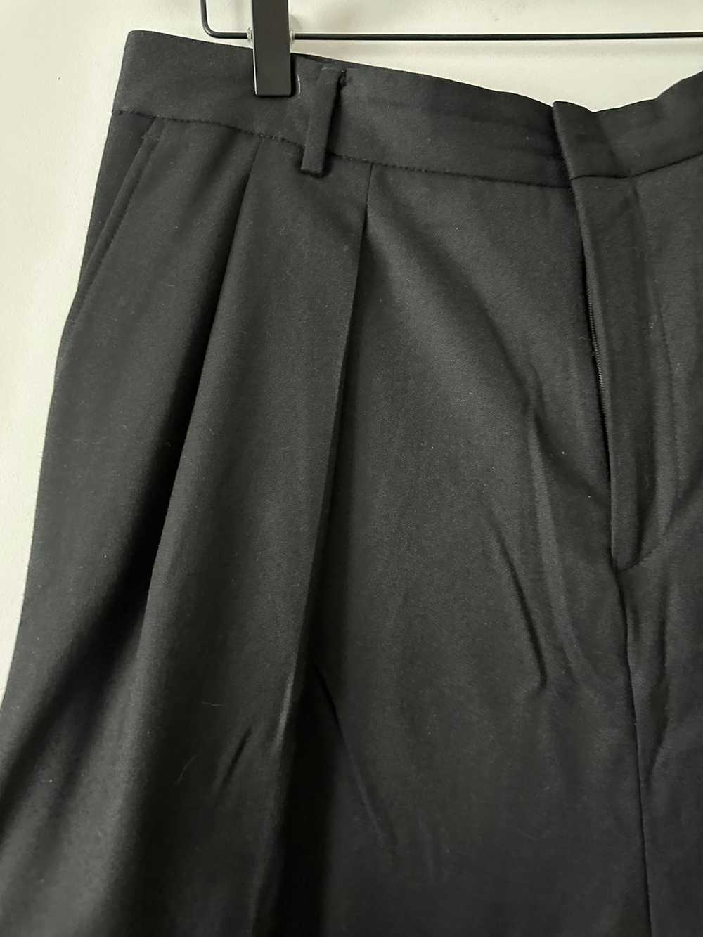 Givenchy Givenchy drop crotch pleated wool pants - image 2