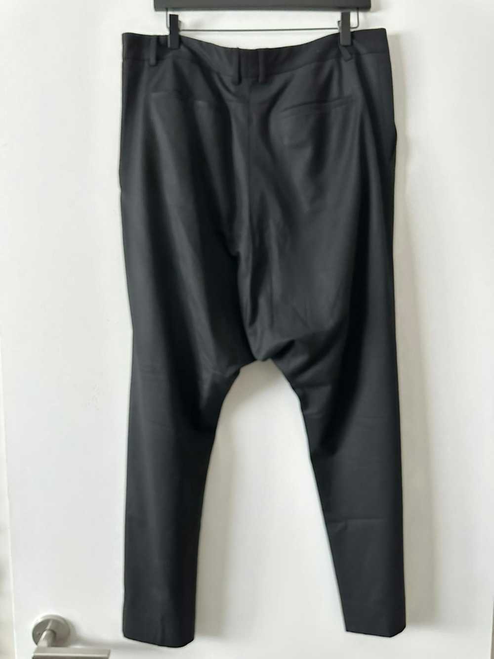 Givenchy Givenchy drop crotch pleated wool pants - image 3