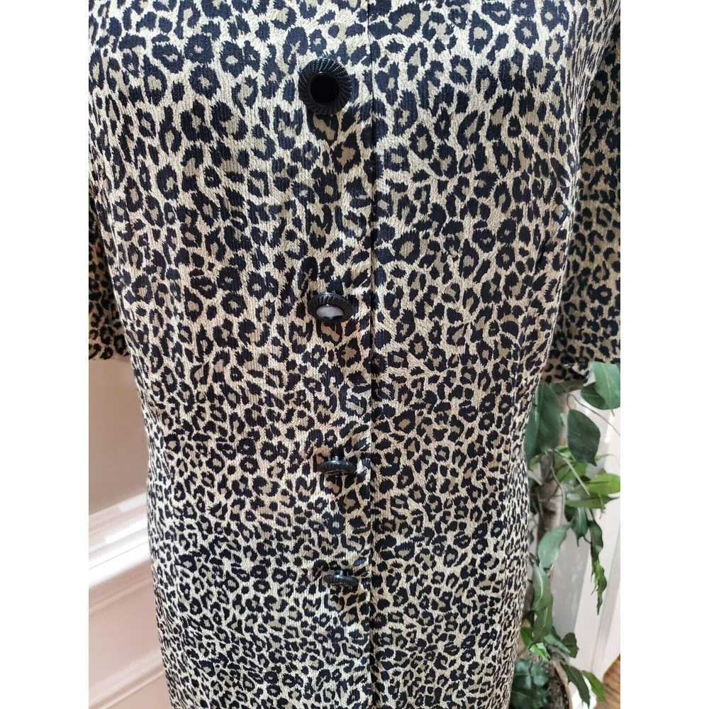 Other Vintage August Max Animal Print Half Sleeve… - image 3