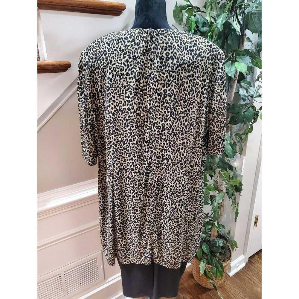 Other Vintage August Max Animal Print Half Sleeve… - image 7