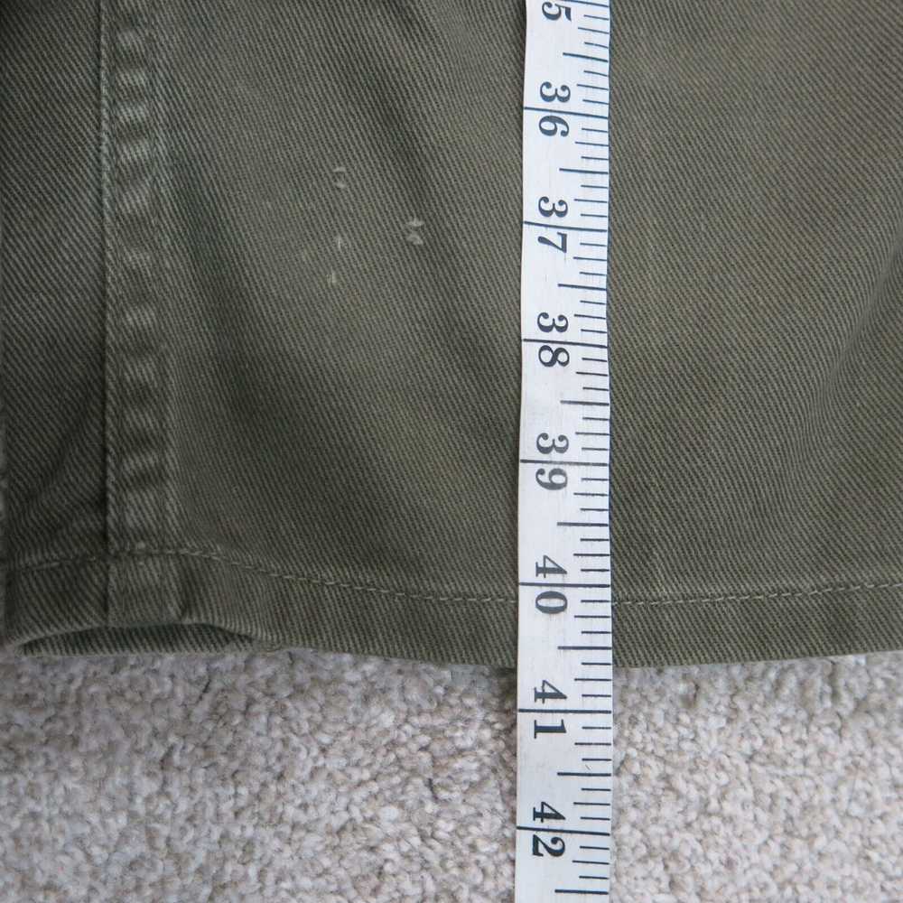 L L Bean Jeans Mens 34X30 Green Straight Leg Deni… - image 3