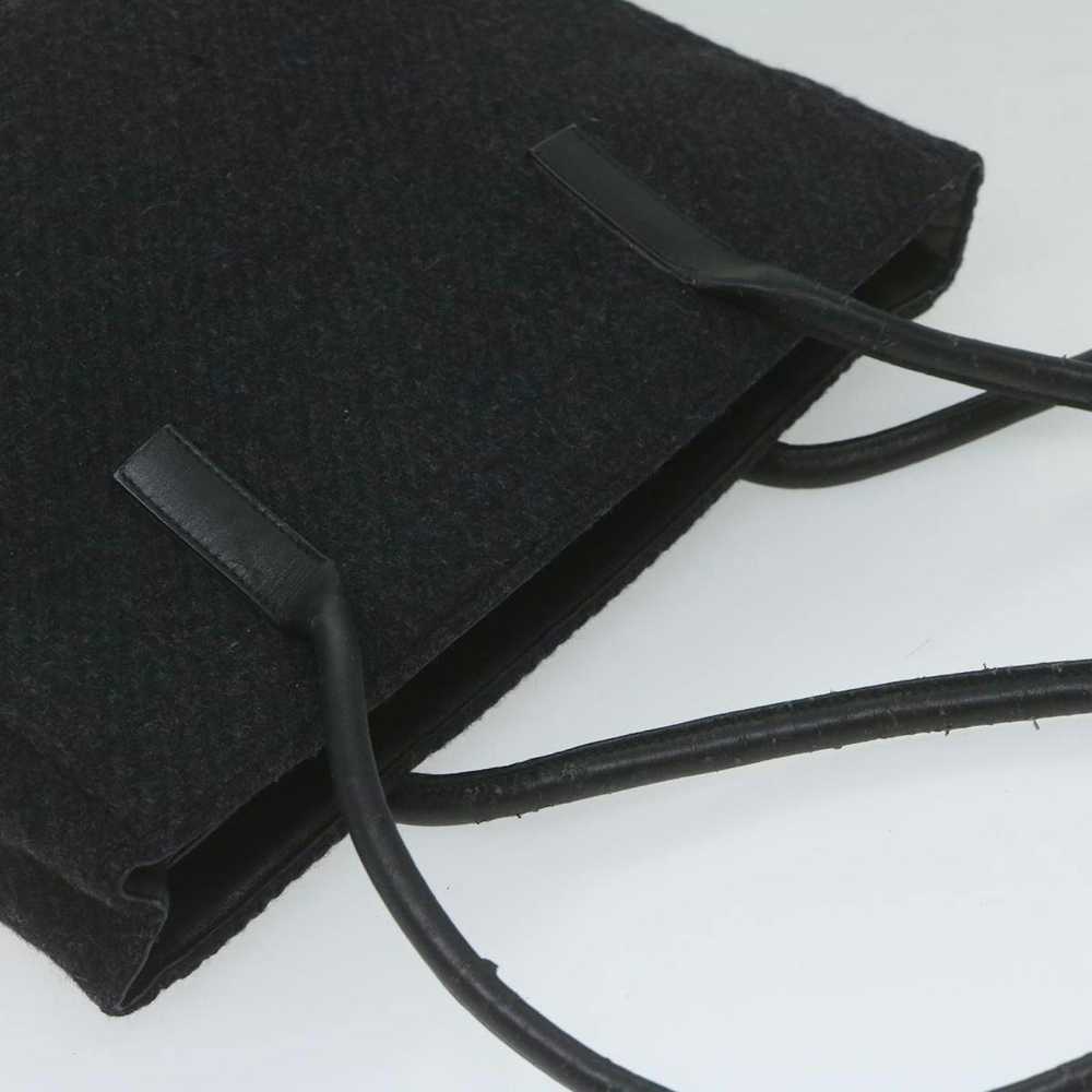 Prada PRADA Tote Bag Wool Black Auth 61633 - image 6
