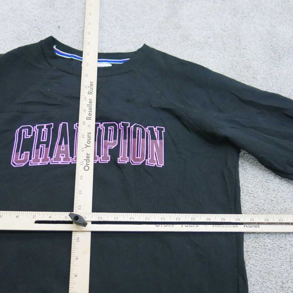 Champion Sweatshirt Womens Large Black Long Sleev… - image 3