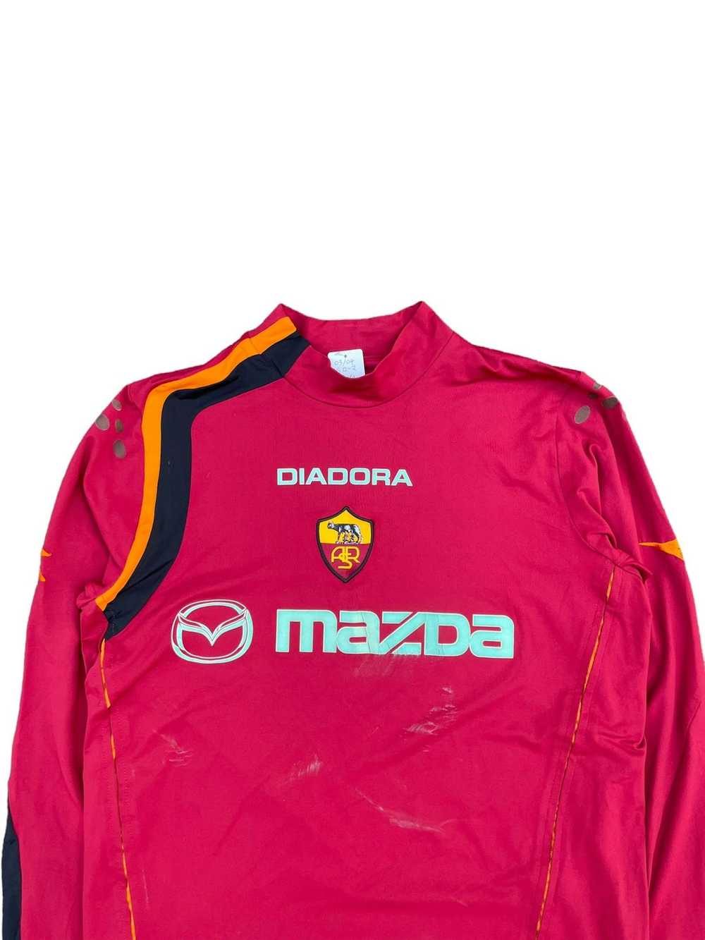 Diadora × Soccer Jersey 03/04 DIADORA AS Roma home - image 2